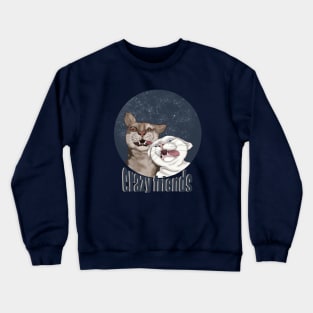 Crazy friends Crewneck Sweatshirt